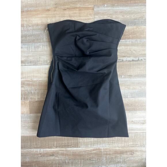 Misha Mercedes Flower Mini Black Dress M - Picture 7 of 7